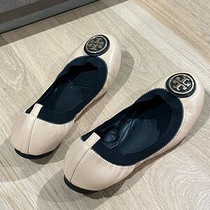 Tory Burch Women's Beige Ballet Flats